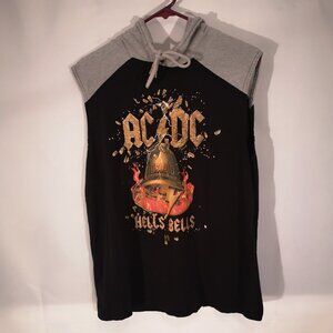 AC/DC Hell's Bells Men's Sleeveless Lightweight Hoodie